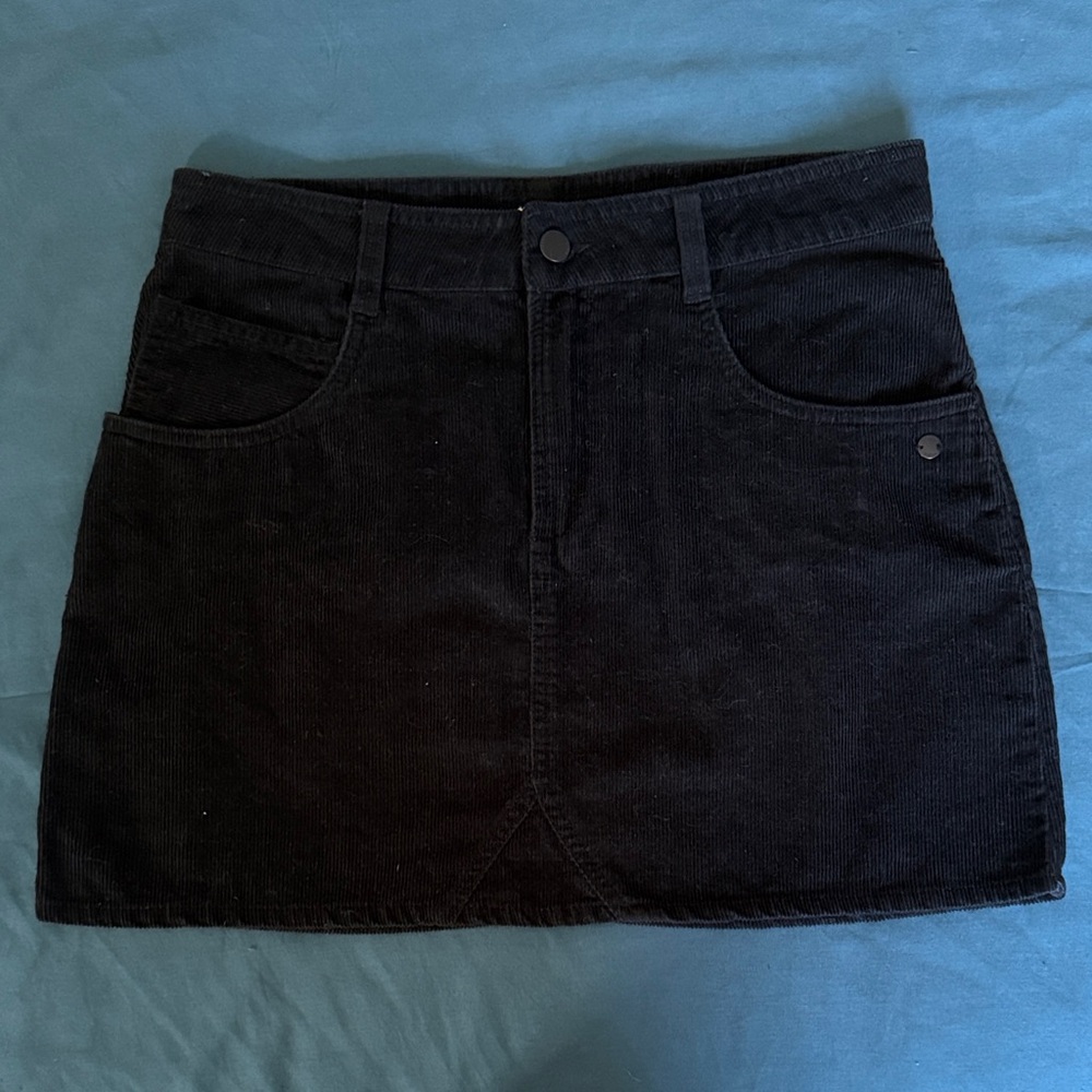 Roxy Black Corduroy Skirt